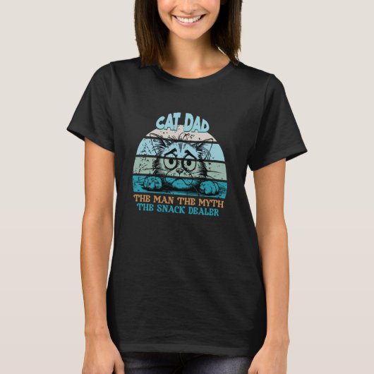 Kattenvader De Man De Mythe De Snackdealer Grappig T-shirt (Voorkant)