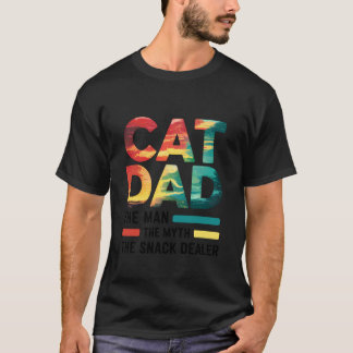 Kattenvader De Man Mythe Snack Dealer Grappige Vad T-shirt