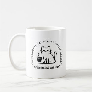 Kattenvader en koffieliefhebbers grappige hipster koffiemok