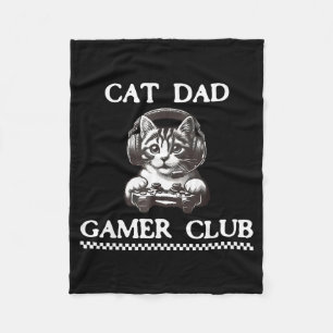 Kattenvader Gamer Club Grappige Kattenliefhebber G Fleece Deken
