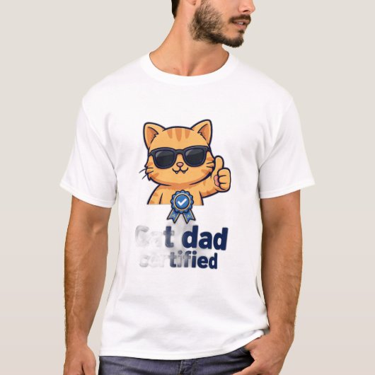 Kattenvader — Gecertificeerd T-shirt (Voorkant)