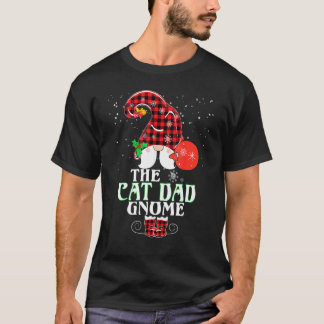 Kattenvader Gnome Buffalo geruite bijpassende gezi T-shirt
