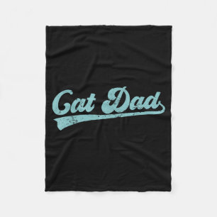 Kattenvader Grappige Vader Vaderdag Grappige Papa Fleece Deken