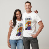 Kattenvader Hippie Tuxedo Kat T-shirt (Unisex)