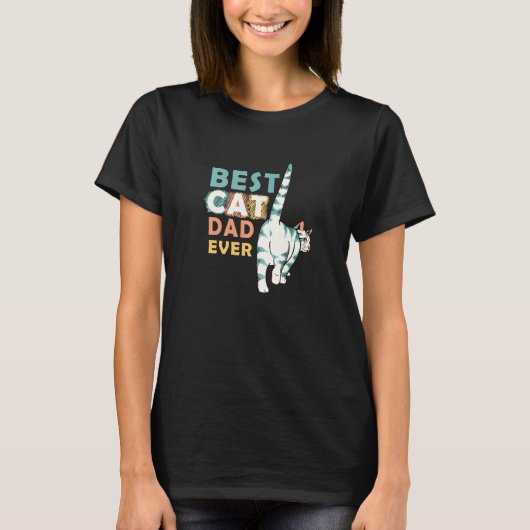 Kattenvader  Katten papa  1 T-shirt (Voorkant)