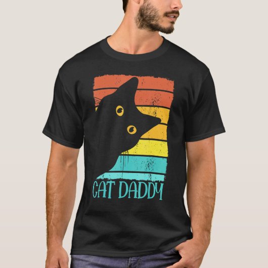 Kattenvader Katten papa T-shirt (Voorkant)