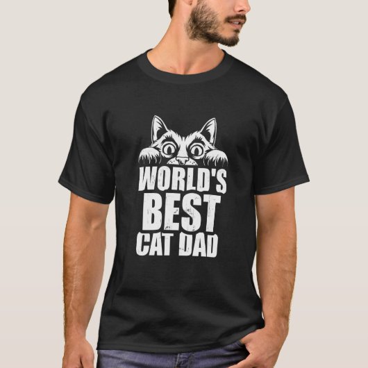 Kattenvader Kattenpapa T-shirt (Voorkant)