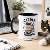 Kattenvader koffie en katten Dat is alles Grappige Mok
