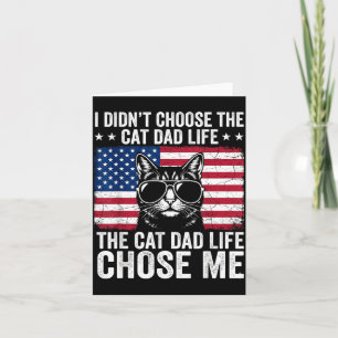 Kattenvader Leven Kies Mij Amerikaanse Vlag Grappi Kaart