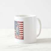 Kattenvader Patriottische Kat Vector Design_1 Koffiemok (Voorkant rechts)