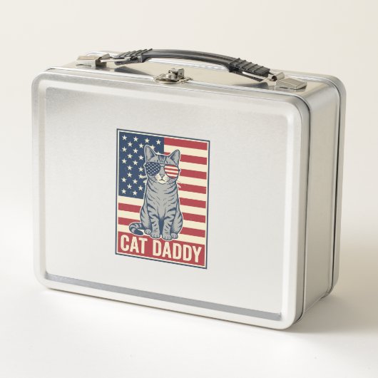 Kattenvader Patriottische Katten Vector Design_1 (Voorkant)