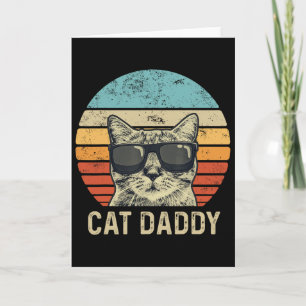 Kattenvader Retro Katten Zonnebril Coole Kattenvad Kaart