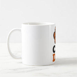 Kattenvader Retro Typografie Pootafdruk Cadeau Koffiemok