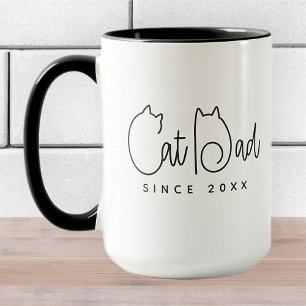 Kattenvader sinds 20XX Modern Eenvoudig Speels Leu Mok