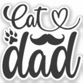 Kattenvader Sticker (Voorkant)