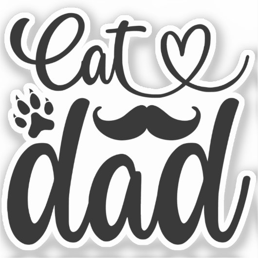 Kattenvader Sticker (Voorkant)