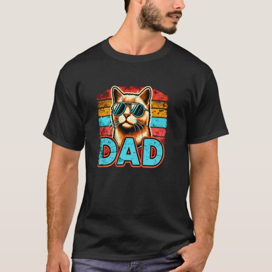 Kattenvader, vader houdt van katten t-shirt (Voorkant)