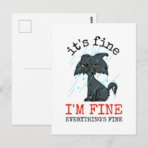 Kattenvader vaderdag cadeau briefkaart