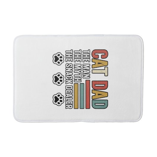 Kattenvader Vintage Grappig Snack Dealer Shirt Ont Badmat (Voorkant)