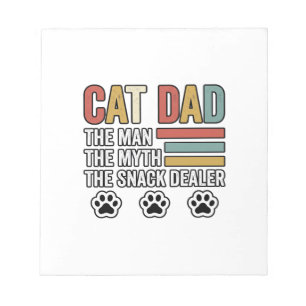 Kattenvader Vintage Grappig Snack Dealer Shirt Ont Notitieblok
