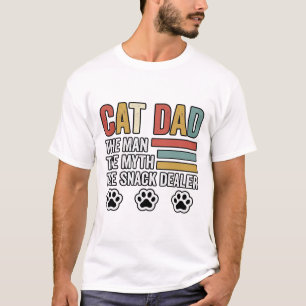 Kattenvader Vintage Grappig Snack Dealer T-shirt O