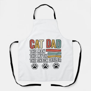 Kattenvader Vintage Grappig Snack Dealer T-shirt o Schort