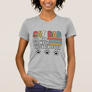 Kattenvader Vintage Grappig Snacksverkoper Shirt O