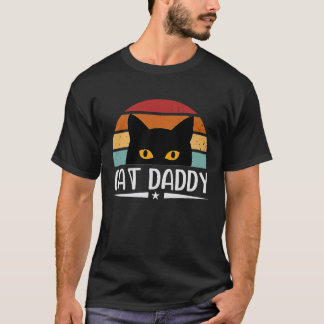 Kattenvader Vintage Retro Versleten Jaren Tachtig  T-shirt