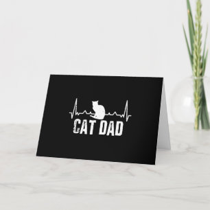 Kattenvader voor Vaderdag Hartslag Kattenvaderli Feestdagen Kaart