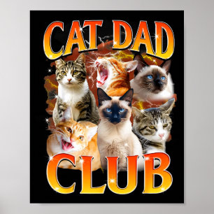Kattenvaderclub Leuke leven is beter met katten va Poster