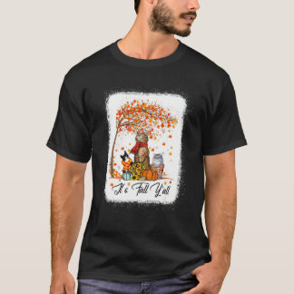 Kattenval Herfst Pompoenen Herfst Halloween T-shirt