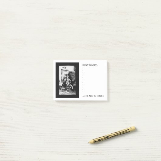 Kattenverfrisser in fontein post-it® notes (Op bureau)