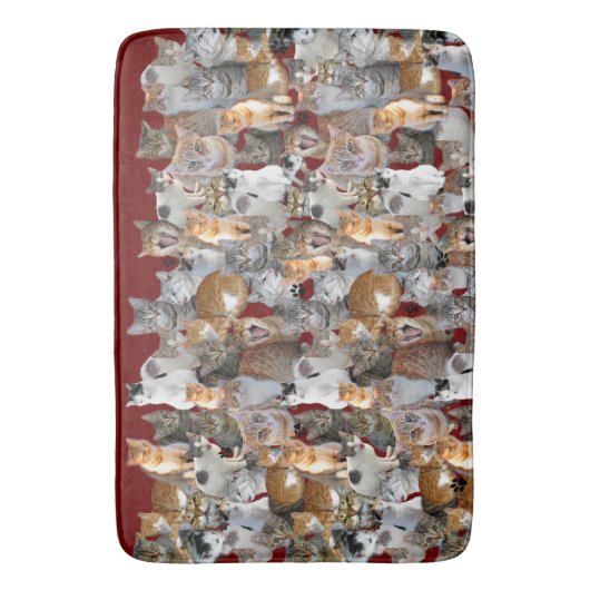 Kattenvergaderpunt - schattig badmat (Voorkant Verticaal)