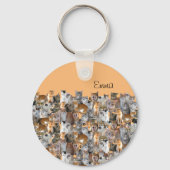 Kattenvergaderpunt - schattig sleutelhanger (Voorkant)