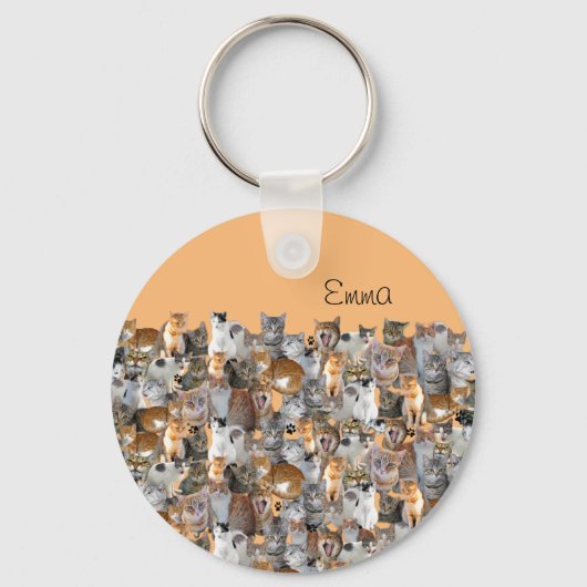 Kattenvergaderpunt - schattig sleutelhanger (Voorkant)
