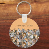 Kattenvergaderpunt - schattig sleutelhanger (Achterkant)