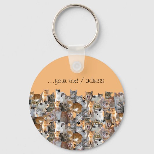 Kattenvergaderpunt - schattig sleutelhanger (Achterkant)