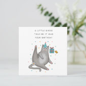 Kattenverjaardag Kaart (Staand voorkant)