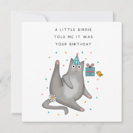 Kattenverjaardag Kaart