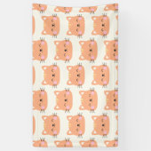 Kattenverjaardag Kinder kunst Spandoek (Verticaal)