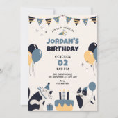 Kattenverjaardagsfeestje Kaart (Voorkant)