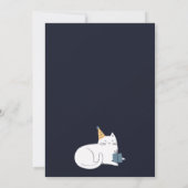 Kattenverjaardagsfeestje Kaart (Achterkant)