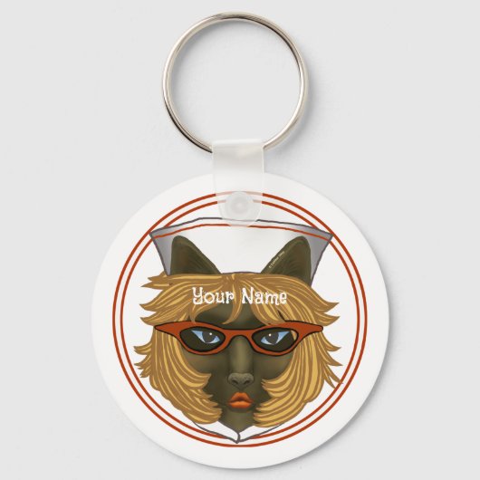 Kattenverpleegkundige Sleutelhanger (Voorkant)