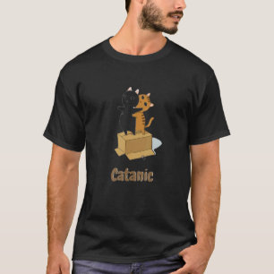 Kattenversie van de Titanic catanic T-shirt