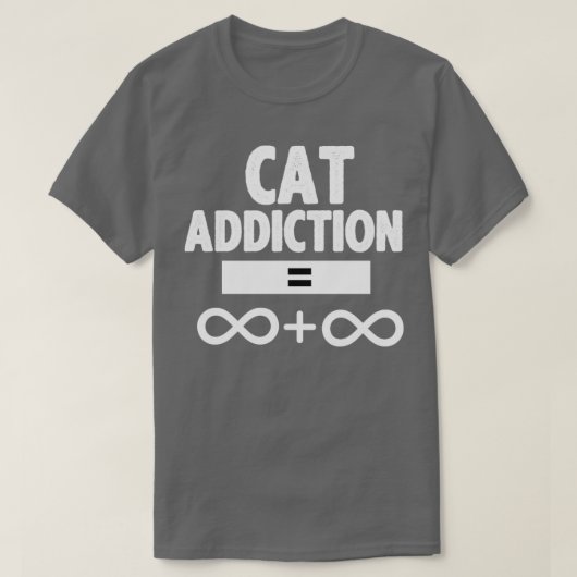 Kattenverslavingsliefhebber T-shirt (Design voorkant)