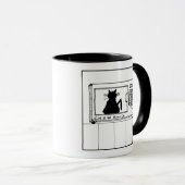 Kattenverwarmingstoestellen Microgolf Cartoon Mok (Voorkant rechts)