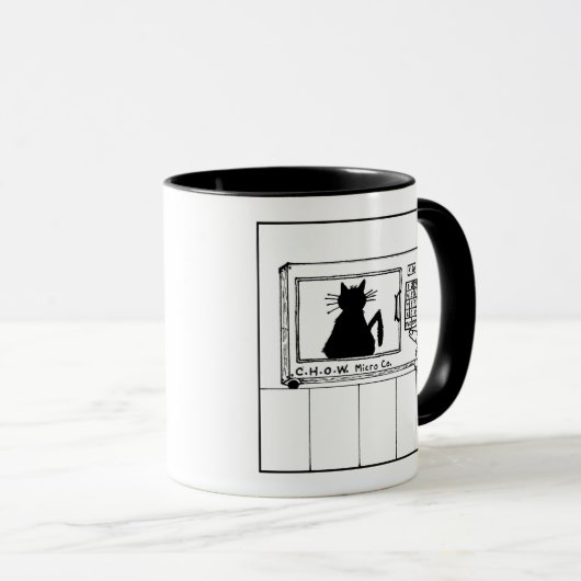 Kattenverwarmingstoestellen Microgolf Cartoon Mok (Voorkant rechts)