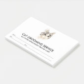 Kattenverzorger Huisdier Oppasser Kitten Logo Post-it® Notes (Schuin)