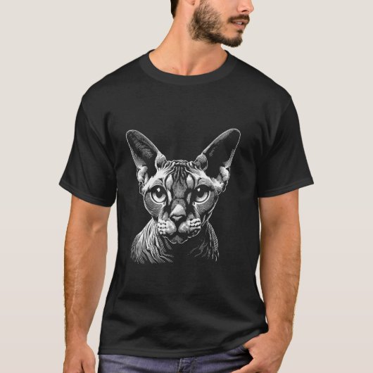 Kattenvingerafdruk - Devon Rex vader moeder T-shirt (Voorkant)