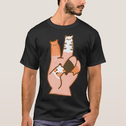 Kattenvingers Vrede T-shirt (Voorkant)